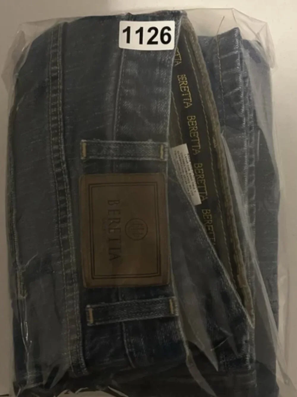 Beretta Jeans Mens 38x28 Straight Leg Made in USA Dark Wash Casual
